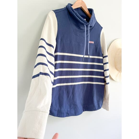 Vineyard Vines | Shep Mixed Stripe Top In Deep Bay | Blue White | Sz XS - Picture 3 of 8
